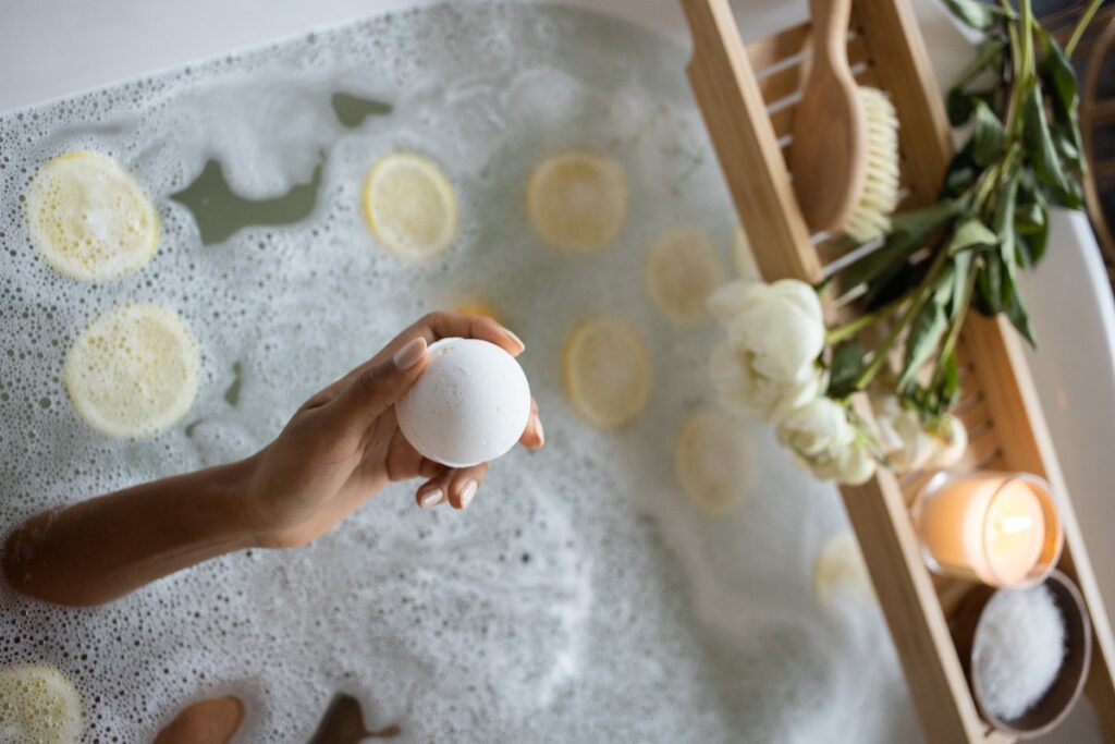 Baths are one of the easiest ways to reduce stress during the holidays. 