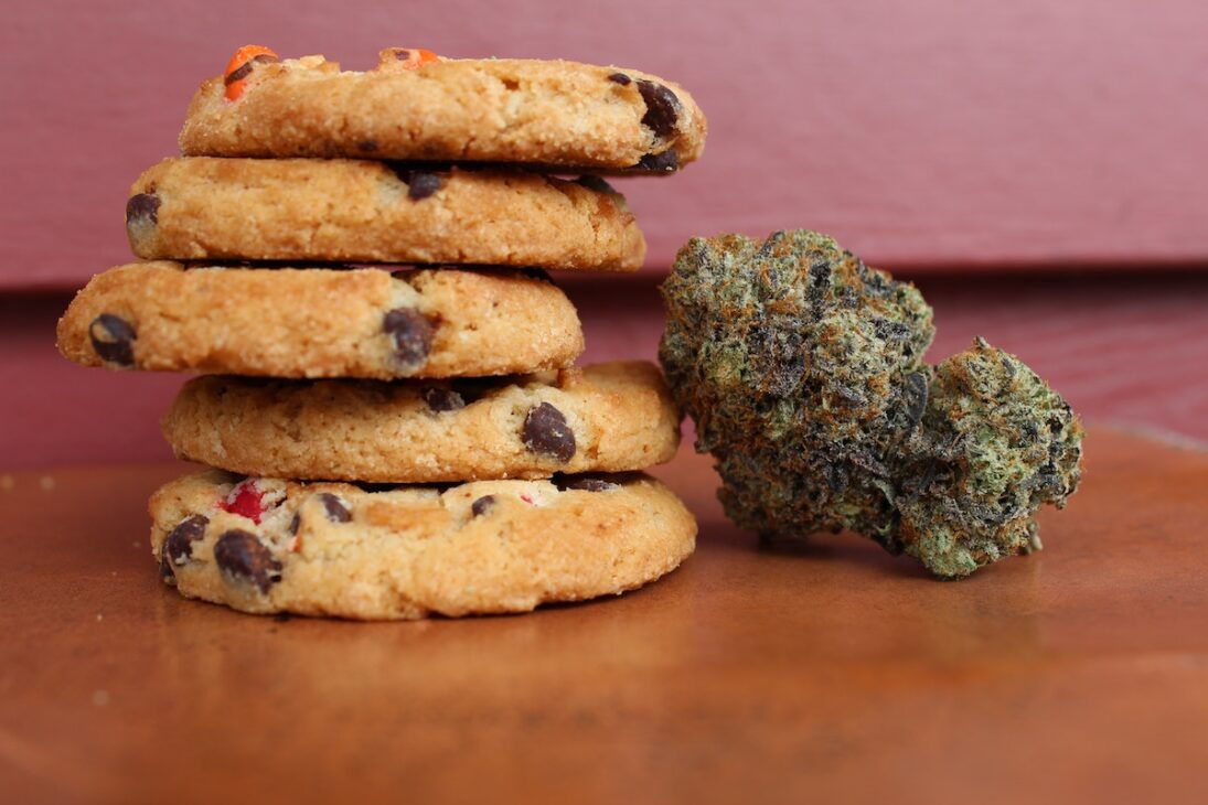 Chocolate chip cookies that have THC in them — cannabis edibles in the form of cookies. 