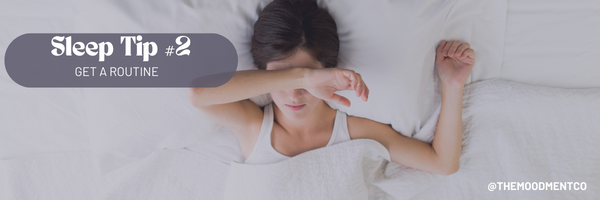 Woman trying to get better sleep
