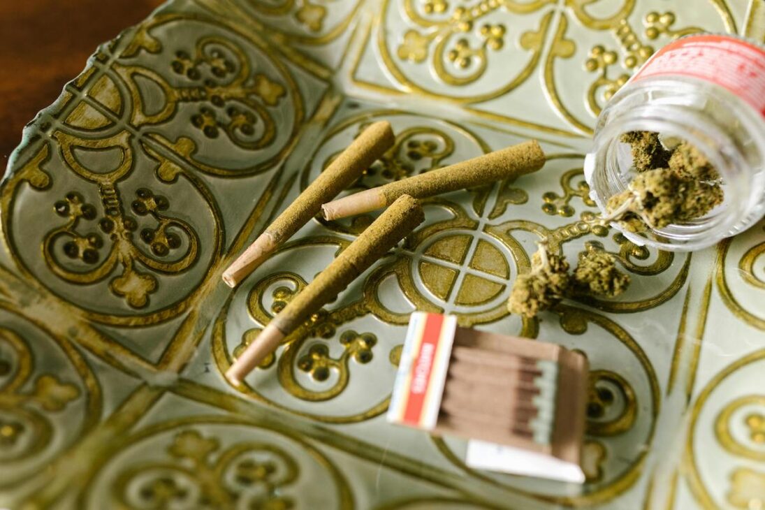 Cannabis fower and joints for celebrating 420 